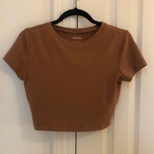 Wild Fable Brown Cropped Tee FREE ADD-ON